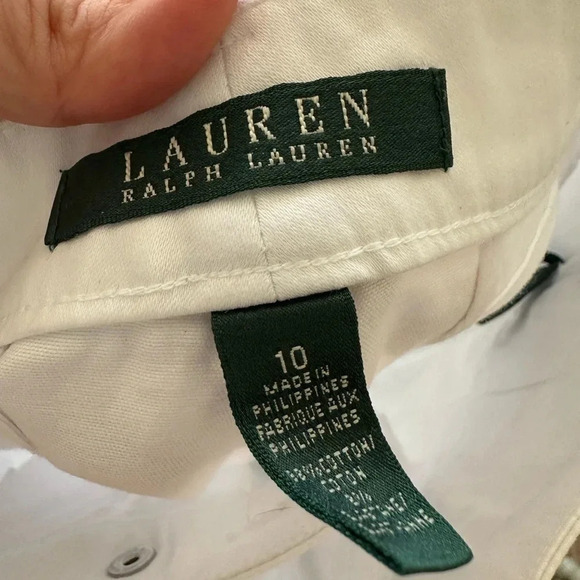 Lauren Ralph Lauren White Pants Size 10 - Picture 2 of 9